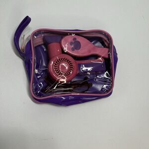 Build-A-Bear TEDDY SIZE Working Hair Dryer ,‎ Brush, Glasses, Case Accessories